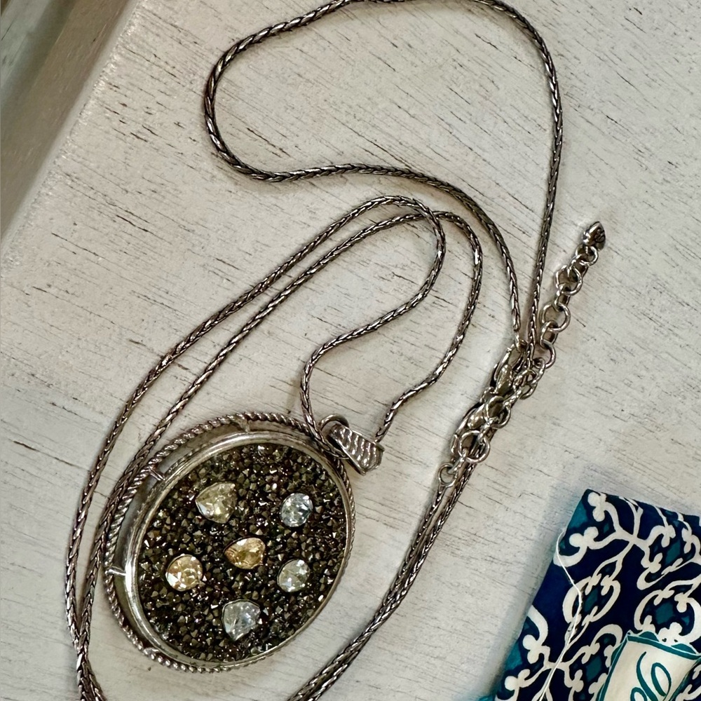 Brighton Silver and Gold Pendant Necklace